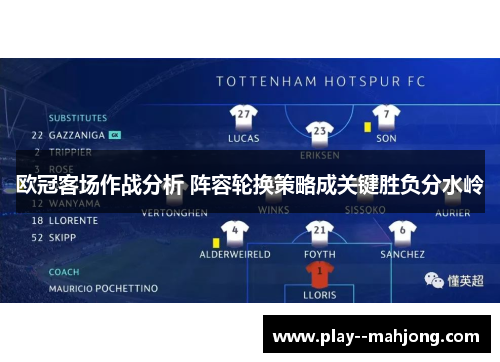 欧冠客场作战分析 阵容轮换策略成关键胜负分水岭