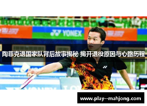 陶菲克退国家队背后故事揭秘 揭开退役原因与心路历程 陶菲克退国家队背后故事揭秘 揭开退役原因与心路历程